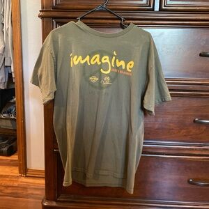 Hard Rock Cafe Green 'Imagine' Graphic T-Shirt